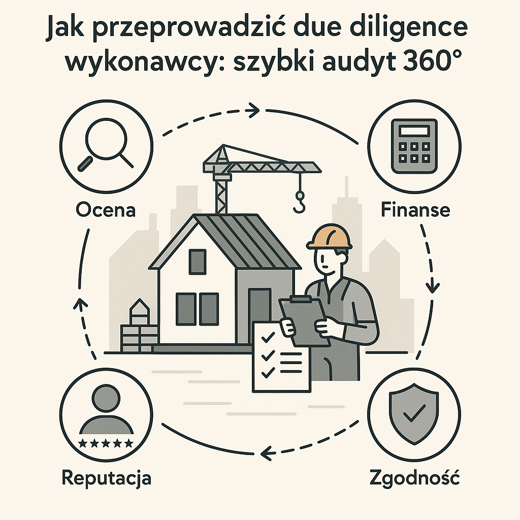 Jak przeprowadzić due diligence wykonawcy: szybki audyt 360°